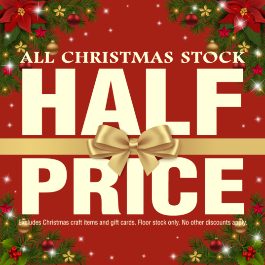 Lincraft Half Price Christmas Stock!