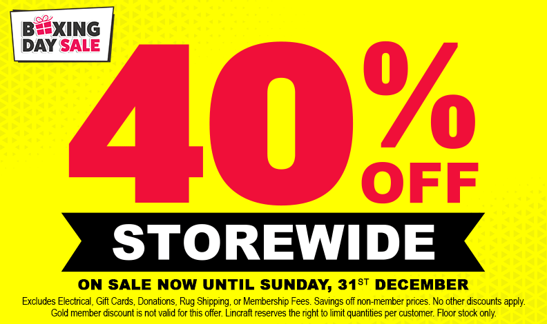 Lincraft 40% off sale – now on!