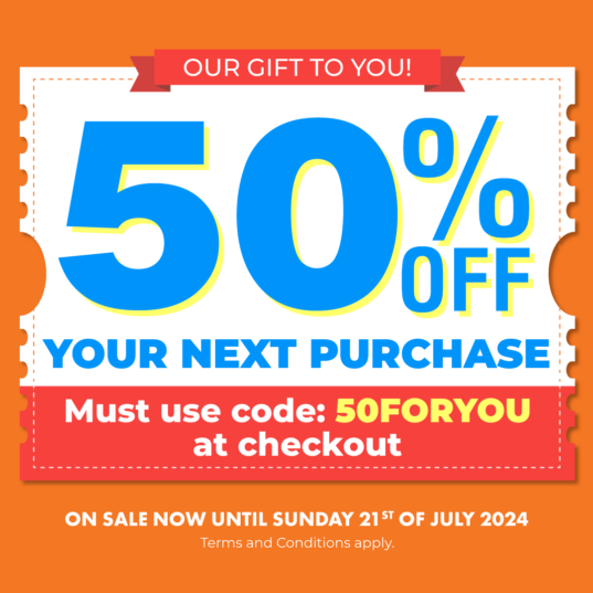 Lincraft 50% off your next purchase sale!