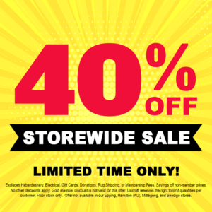 Lincraft 40% off storewide sale!