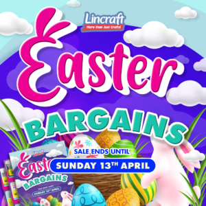 Lincraft Easter Bargins on sale now!