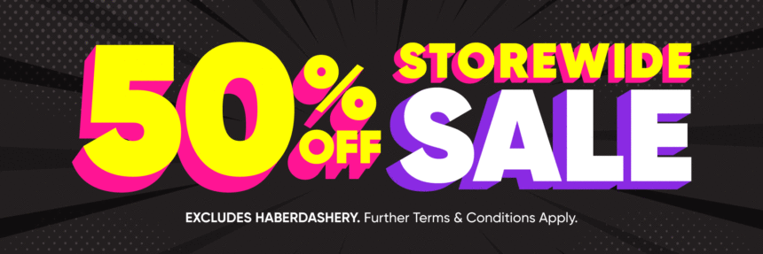 Lincraft 50% off storewide SALE!!